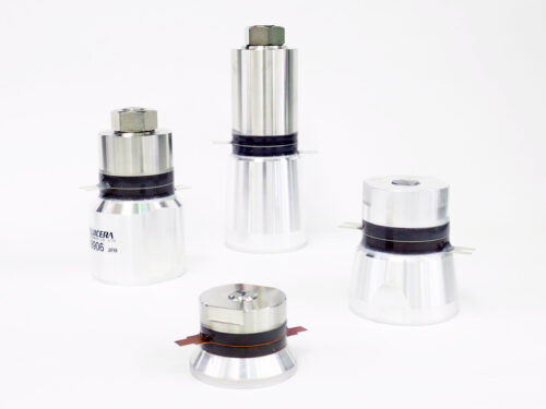 Langevin ultrasonic transducers for cleaning machines